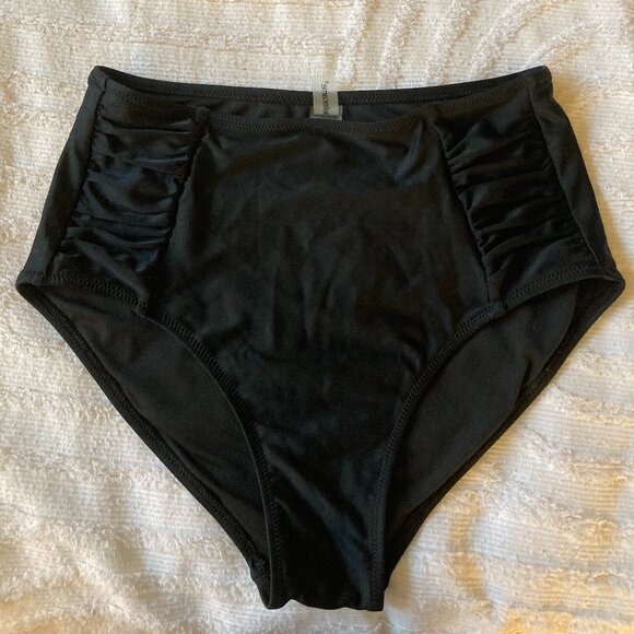 Black full coverage bikini bottoms - Picture 1 of 3